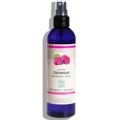 Eau florale géranium bio Haut-Ségala - flacon de 250ml