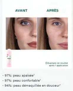 Eau lactée démaquillante à la Pivoine bio Klorane