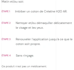 Eau micellaire Créaline H2O AR anti-rougeurs Bioderma - flacon de 250 ml