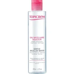 Eau micellaire douceur visage et yeux Topicrem - flacon de 200 ml