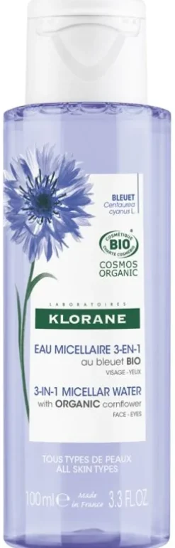 Eau micellaire 3 en 1 au Bleuet bio Klorane