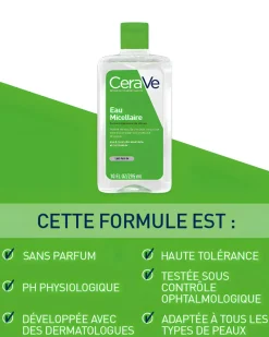 Eau micellaire Formule hydratante ultra douce CeraVe - flacon de 295 ml