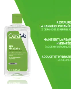 Eau micellaire Formule hydratante ultra douce CeraVe - flacon de 295 ml