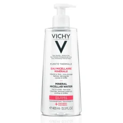 Eau micellaire minérale peaux sensibles Vichy - flacon-pompe de 400ml