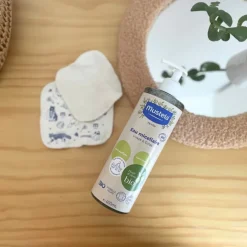 Eau micellaire sans parfum bio Mustela - flacon-pompe de 400 ml