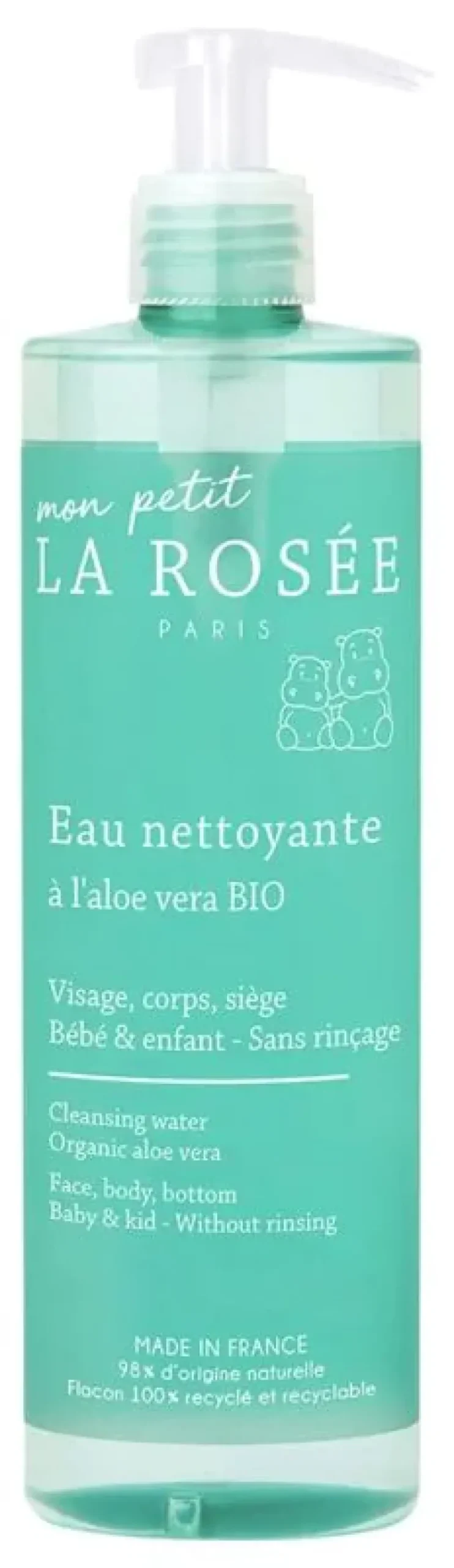 Eau nettoyante Mon Petit La Rosée - flacon-pompe de 400 ml