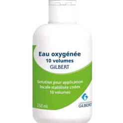 Eau oxygénée stabilisée codex 10 volumes Gilbert solution pour application locale en flacon