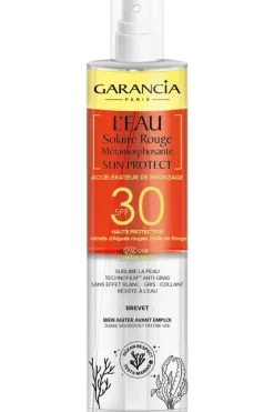 Eau solaire rouge métamorphosante SPF30 Sun Protect Garancia - spray de 150ml