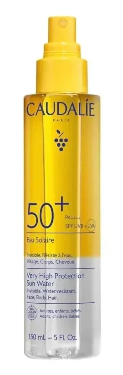 Eau solaire très haute protection SPF50+ Caudalie - spray de 150ml