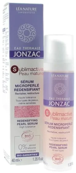 Eau thermale Jonzac Sublimactiv peau mature Sérum microperlé redensifiant bio Léa Nature - flacon de 40ml