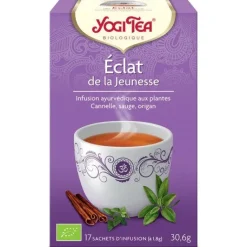 Eclat de jeunesse BIO Yogi Tea - boite de 17 sachets