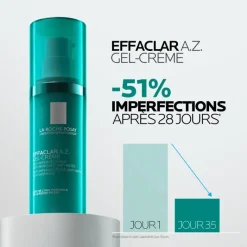 Effaclar A.Z. gel crème anti-imperfections La Roche-Posay - flacon-pompe de 40ml