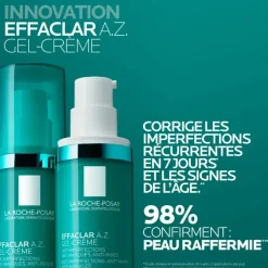 Effaclar A.Z. gel crème anti-imperfections La Roche-Posay - flacon-pompe de 40ml