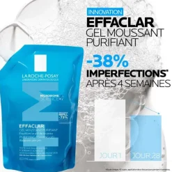 Effaclar gel moussant purifiant peaux grasses et sensibles La Roche-Posay