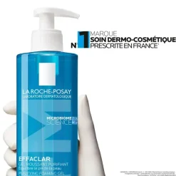 Effaclar gel moussant purifiant peaux grasses et sensibles La Roche-Posay