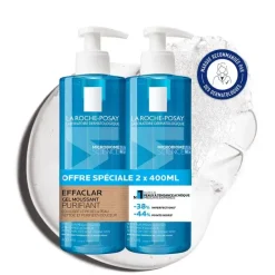 Effaclar gel moussant purifiant peaux grasses et sensibles La Roche-Posay