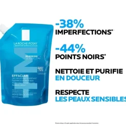 Effaclar gel moussant purifiant peaux grasses et sensibles La Roche-Posay