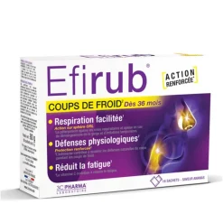 Efirub coup de froid 3C Pharma - boîte de 16 sachets