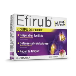 Efirub coups de froid 3C Pharma - boite de 30 comprimés