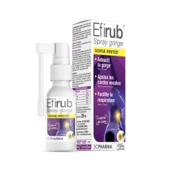 Efirub spray gorge 3C Pharma - spray de 20ml