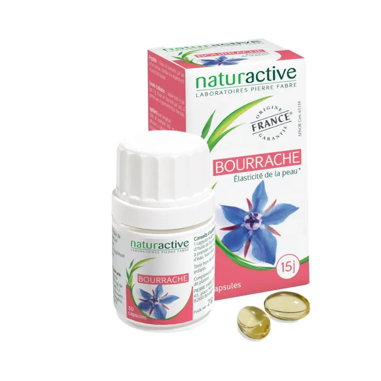 Elusanes Bourrache Naturactive - boite de 30 capsules