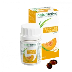 Elusanes Huile de pépins de courge Naturactive - boîte de 60 gélules
