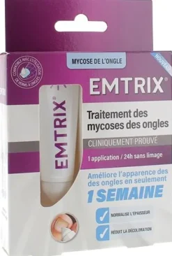 Emtrix traitement mycose de l'ongle – tube 10 ml