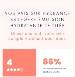 Emulsion Hydratante Teintée Légère Hydrance BB Lumière Avène - Tube de 40 ml