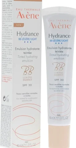 Emulsion Hydratante Teintée Légère Hydrance BB Lumière Avène - Tube de 40 ml