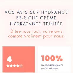 Emulsion Hydratante Teintée Riche Hydrance BB Lumière Avène - Tube de 40 ml