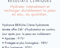Emulsion Hydratante Teintée Riche Hydrance BB Lumière Avène - Tube de 40 ml