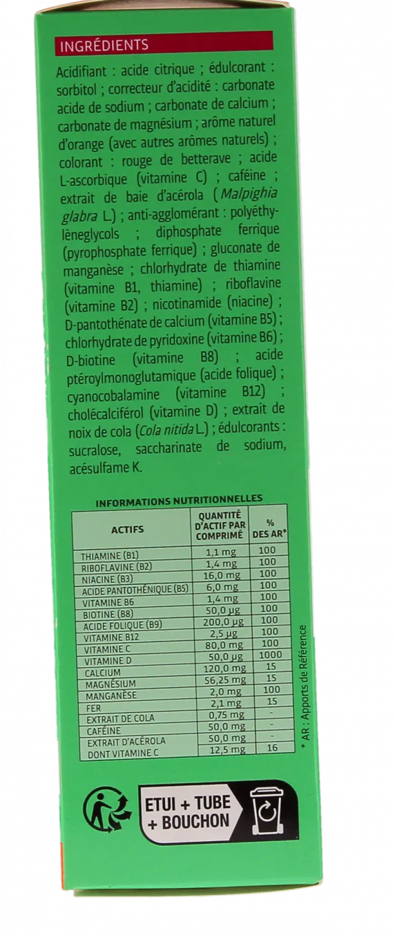 Energie de Jouvence Effet tonique - boîte de 15 comprimés à croquer