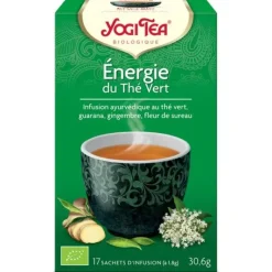 Energie du thé vert BIO Yogi Tea - boite de 17 sachets