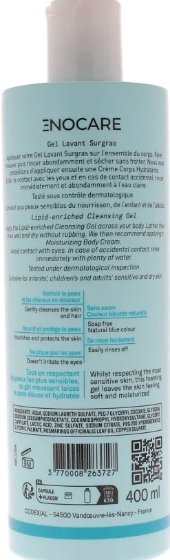 Enocare gel lavant surgras ENO laboratoire Codexial - flacon de 400 ml