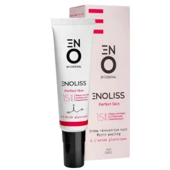 Enoliss Perfect Skin 15 AHA Émulsion rénovatrice nuit micro-peeling ENO laboratoire Codexial - tube de 30 ml