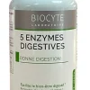 5 enzymes digestives Biocyte - pot de 30 gélules