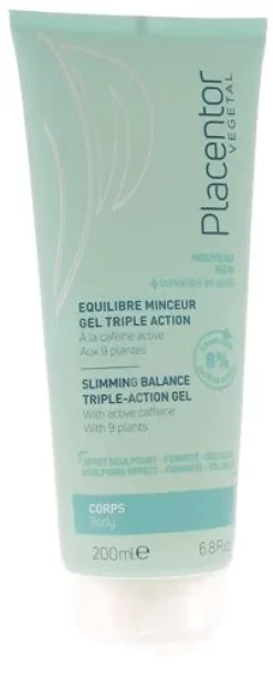 Equilibre minceur gel triple action Placentor végétal - tube de 200 ml