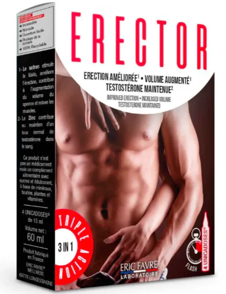 Erector Triple action Eric favre - boîte de 4 monodoses