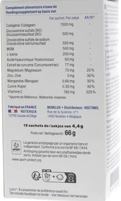 Ergycartil fort Nutergia - boîte de 16 sachets