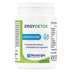 Ergydetox détoxification Nutergia - pot de 60 gélules