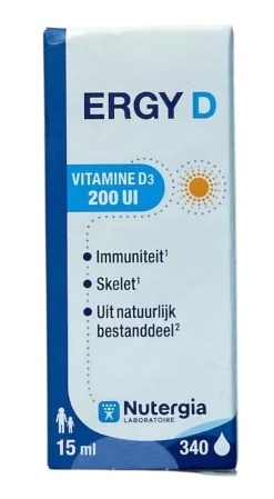 Ergy D vitamine D3 200Ul Nutergia – 15 ml