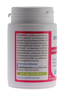 ErgyMeno Confort ménopause Nutergia - pot de 60 gélules