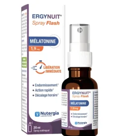 Ergynuit mélatonine 1,9mg spray flash Nutergia - spray de 20ml
