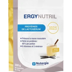 Ergynutril Protéines de lactosérum vanille Nutergia - sachet de 300g