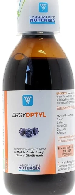 Ergyoptyl solution Nutergia - flacon de 250 ml