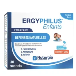 Ergyphilus enfants défenses naturelles Nutergia - boîte de 30 sachets