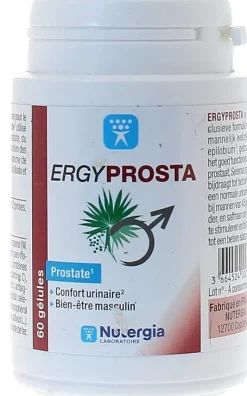 Ergyprosta confort urinaire masculin Nutergia - boite de 60 gélules