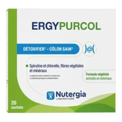 Ergypurcol côlon sain Nutergia - boîte de 20 sachets