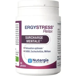Ergystress Relax surcharge mentale Nutergia - pot de 60 gélules