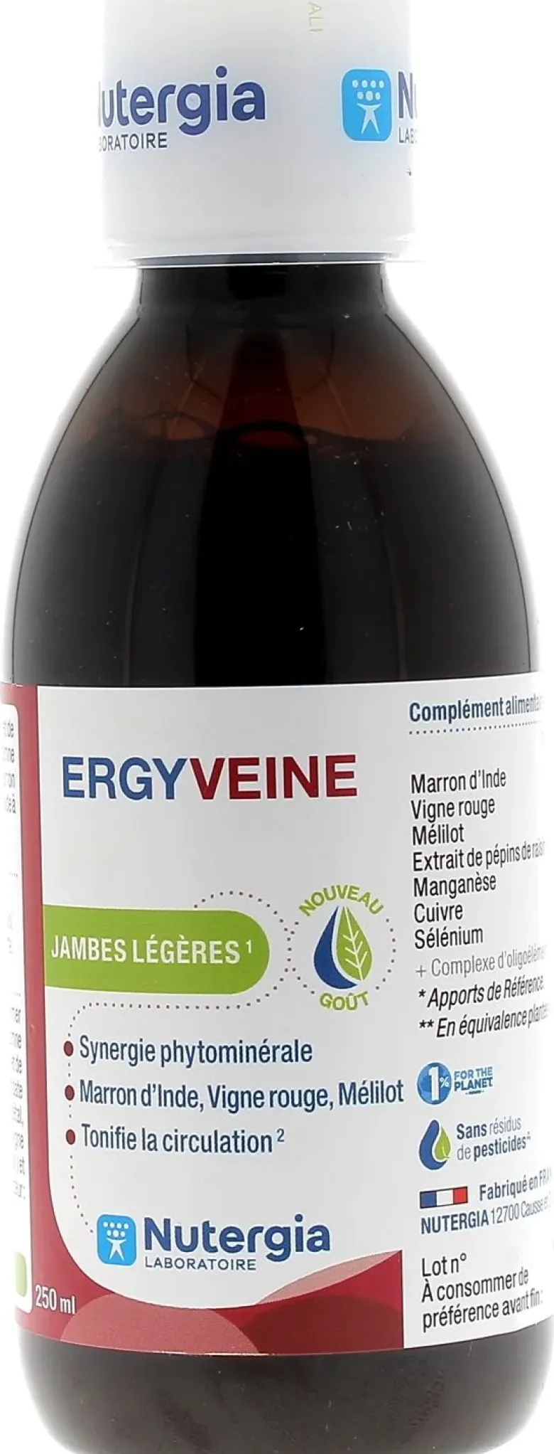 Ergyveine Nutergia - flacon de 250 ml